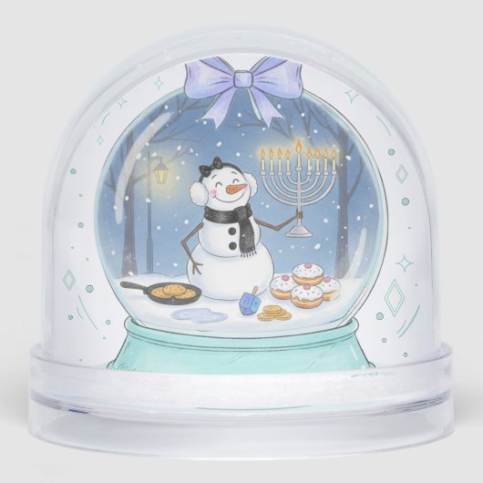 Chanukah Snow Globe Schneekugeln (Vorderseite)