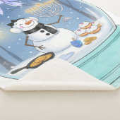 Chanukah Snow Globe Sherpadecke (3/4)