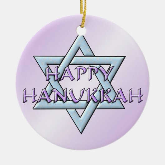 Chanukah Star von David Keramik Ornament (Vorne)