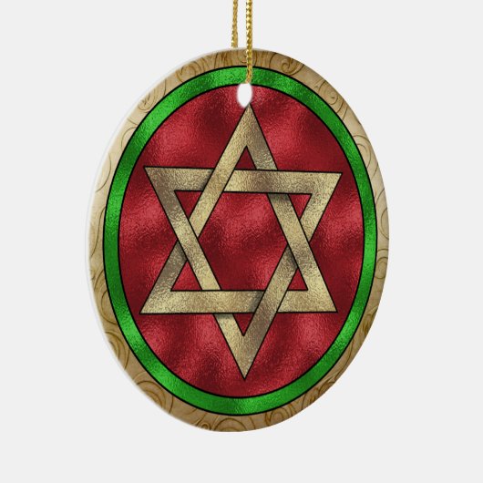 Chanukah Star von David Keramik Ornament (Rechts)