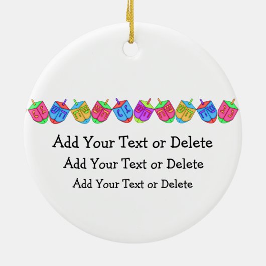 Chanukah Star von David Keramik Ornament (Hinten)