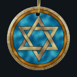 Chanukah Star von David Keramikornament<br><div class="desc">Viel Spaß damit! Denken Sie an Themen! Spielen Sie mit Hintergrundfarben, fügen Sie Text hinzu oder löschen Sie, und (gegen ein bisschen extra Gebühr) passen Sie den Rücken mit Bildern, Farbe, Ihr Logo / Geschäftsinfos, etc.! Diese sind auch ideal für Geschenke oder als Finishing-Touch des Unterrichts auf Ihrer Geschenkverpackung. Vielen...</div>