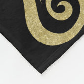 Chanukah Stencil Fleece Blanket (Ecke)