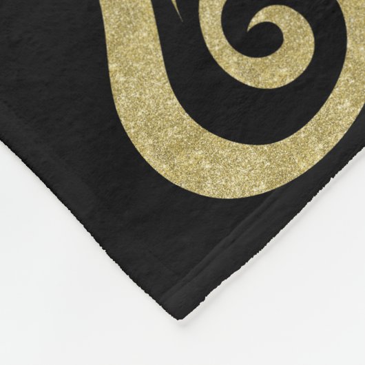 Chanukah Stencil Fleece Blanket (Ecke)