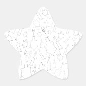 Chanukah Stern-Aufkleber (Vorderseite)