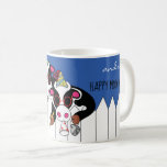 Chanukah Tasse 11 oz. "Happy Moo Year"<br><div class="desc">Chanukah Tasse 11 oz. "Happy Chanukah and a Happy Moo Year" Füllen Sie sie mit einigen besonderen Leckereien, wickeln Sie w/cellophane und oben mit einem Bogen, um als süßes Geschenk zu geben. Personalisieren Sie, indem Sie Text durch Ihre eigenen Nachrichten ersetzen. Wählen Sie Ihre Lieblings-Schriftart-Größe, Stil und Farbe. Danke, dass...</div>