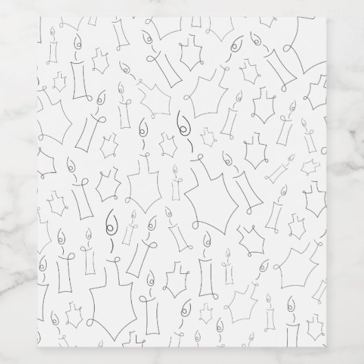 Chanukah Weinetikett (Einzelnes Label)