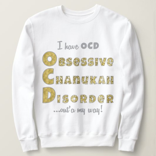 Chanukah Women's Pullover Sweatshirt "OChanukahD" (Design vorne)