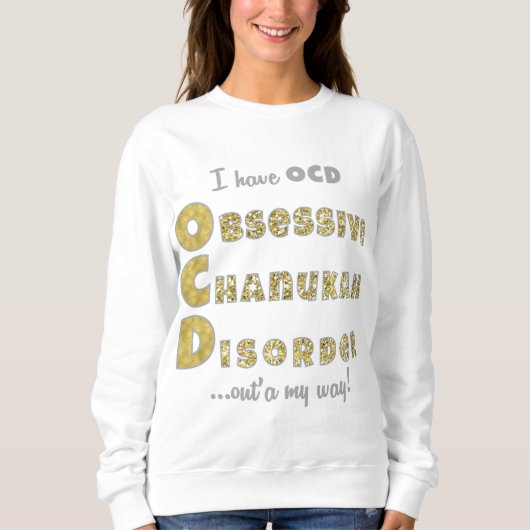 Chanukah Women's Pullover Sweatshirt "OChanukahD" (Vorderseite)