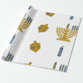 Chanukah Wrapping Paper Geschenkpapier (Ungerollt)