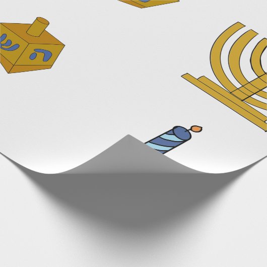 Chanukah Wrapping Paper Geschenkpapier (Ecke)