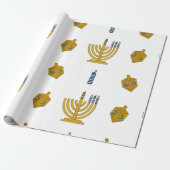 Chanukah Wrapping Paper Geschenkpapier (Ungerollt)