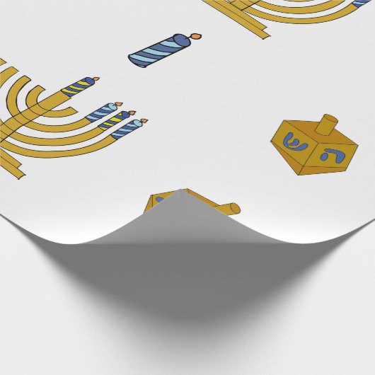 Chanukah Wrapping Paper Geschenkpapier (Ecke)