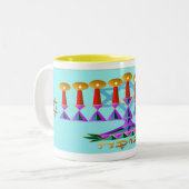 Chanukah Zweifarbige Tasse (Vorderseite Links)