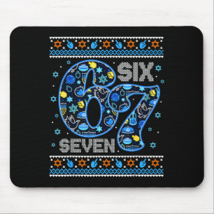Chanukka 67 Festiver Dreidel-Hässlicher Pullover f Mousepad