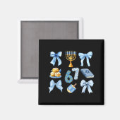 Chanukka 67 Sechs Sieben Mädchen Kinder 67 Meme Co Magnet (Vorderseite/Rückseite)