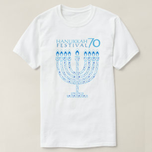 Chanukka beleuchtet Festival-Jahrestag 70 T-Shirt
