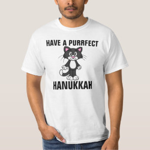 Chanukka Chanukah lustige CAT-T - Shirts, Katzen T-Shirt