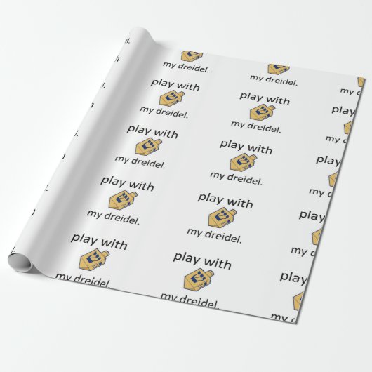 Chanukka chanukah lustiges dreidel Spiel mit Geschenkpapier (Ungerollt)