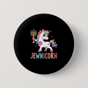 Chanukka Dabbing Einhorn Jewnicorn Chanukah jüdisc Button