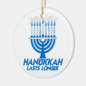CHANUKKA DAUERT LÄNGER - .PNG KERAMIKORNAMENT (Links)