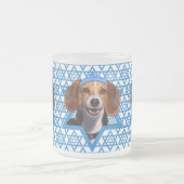 Chanukka-Davidsstern - Beagle Mattglastasse (Mittel)