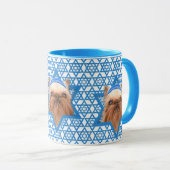 Chanukka-Davidsstern - Brüssel Griffon Tasse (VorderseiteRechts)