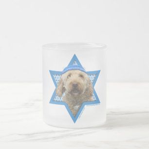 Chanukka-Davidsstern - GoldenDoodle Mattglastasse