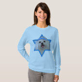 Chanukka-Davidsstern - Maltesisch T-Shirt (Vorne ganz)