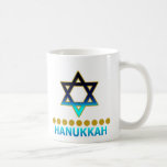 Chanukka-Davidsstern Menorah Kaffeetasse<br><div class="desc">Chanukka-Davidsstern Menorah Copyright BartzPeterson LLC 2010 alle Rechte vorbehalten.</div>