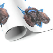 Chanukka-Davidsstern - Pudel - Bix Geschenkpapier (Rolleneckpunkt)