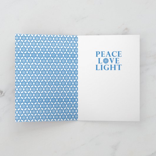 Chanukka-Davidsstern - Sheltie Feiertagskarte (Innenseite)