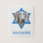 Chanukka-Davidsstern - Weimaraner Puzzle (Vertikal)