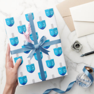 Chanukka-Dreidel Geschenkpapier
