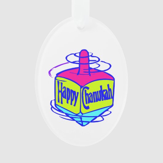 Chanukka Dreidel Ornament (Vorderseite)
