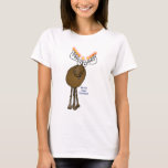 Chanukka-Elche! T-Shirt<br><div class="desc">Dieser kleine Cartoonelch Menorah wünscht Ihnen ein Moosed glückliches Chanukka!</div>