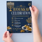 Chanukka-Feier-Flugblatt Flyer (Hand)