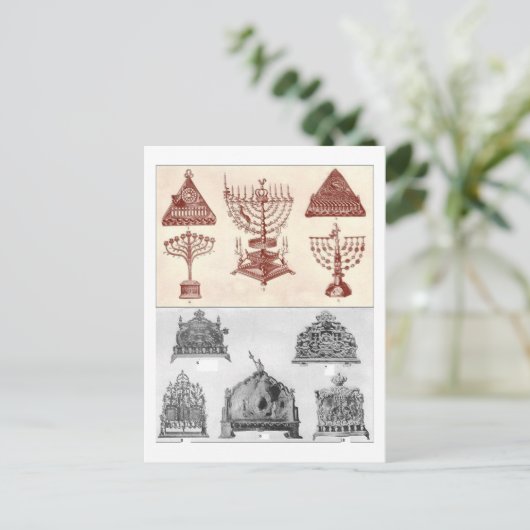 Chanukka Feiertagspostkarte (Stehend Vorderseite)