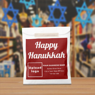 Chanukka Geschäfts-Rot Hintergrund-Papiertüte Geschenktütchen