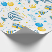 Chanukka Geschenkpapier (Ecke)
