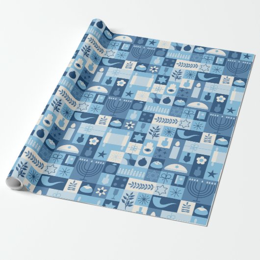 Chanukka Geschenkpapier (Ungerollt)
