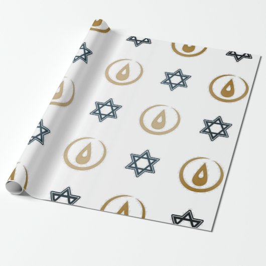 Chanukka-Geschenkpapier Geschenkpapier (Ungerollt)