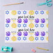Chanukka-Geschenkpapier – Menora, Davidstern Seidenpapier (Basteln)