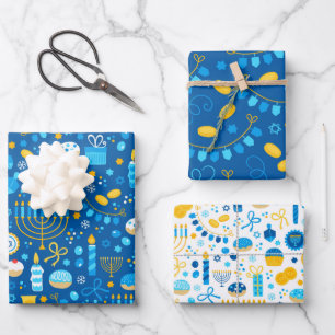 Chanukka geschenkpapier set