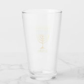 Chanukka-Glas Glas (Rückseite)