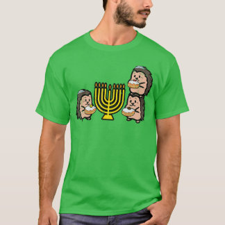 Chanukka Igel Chanukah jüdische Männer Frauen Jung T-Shirt