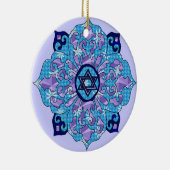 Chanukka Keramik Ornament (Rechts)