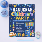 Chanukka-Kinderparty Flyer (Einzeln)