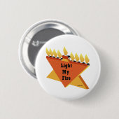 CHANUKKA-LICHT MEIN GESCHENK DES FEUER-MENORAH BUTTON (Vorne & Hinten)