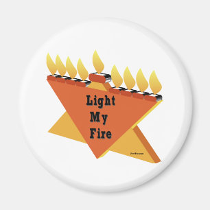 CHANUKKA-LICHT MEIN GESCHENK DES FEUER-MENORAH MAGNET